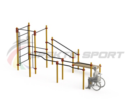 Купить Спортивный комплекс для инвалидов-колясочников WRK-D16_76mm в Ясном 