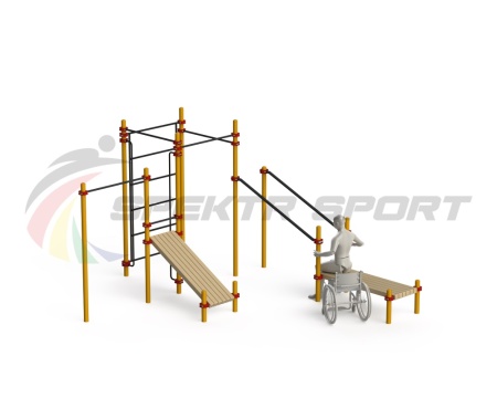 Купить Спортивный комплекс для инвалидов-колясочников WRK-D20_76mm в Ясном 